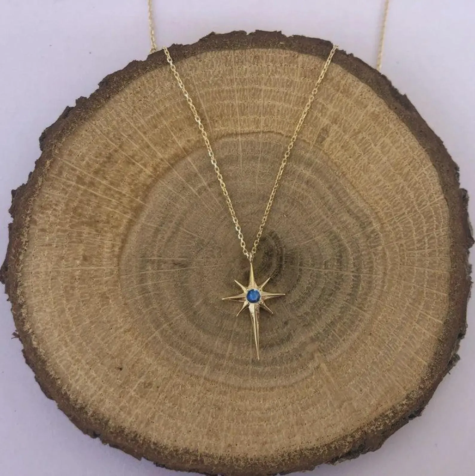 Sapphire North Star Pendant - Image 3