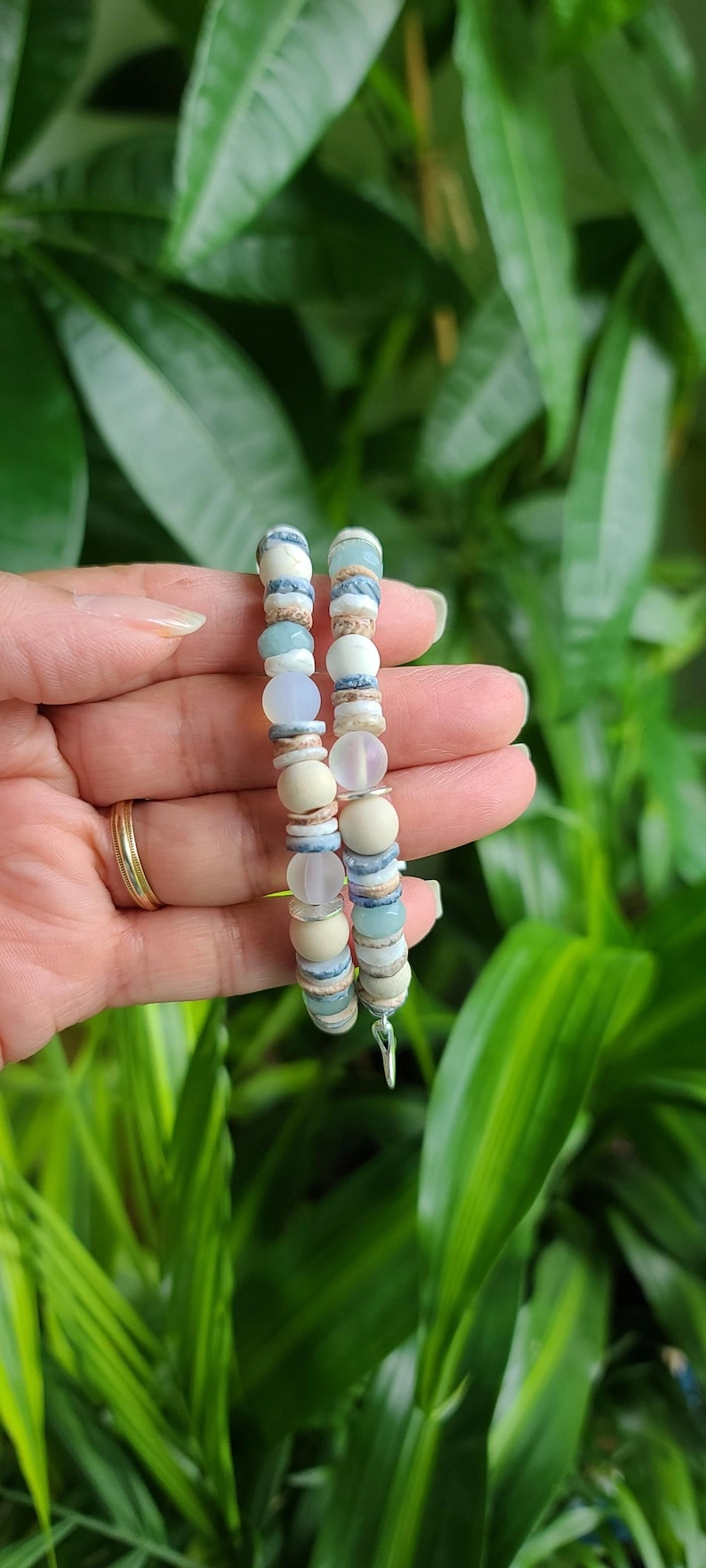 2pcs Seashell Bracelet Set, Boho Beach Jewelry - Image 2